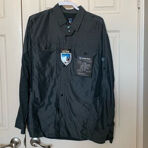 NWT Kuhl airspeed shirt size L carbon (gray)
